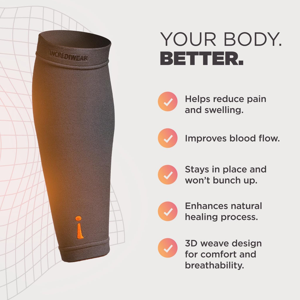 Incrediwear Calf Compression Sleeve for Men and Women for Muscle Pain Relief


