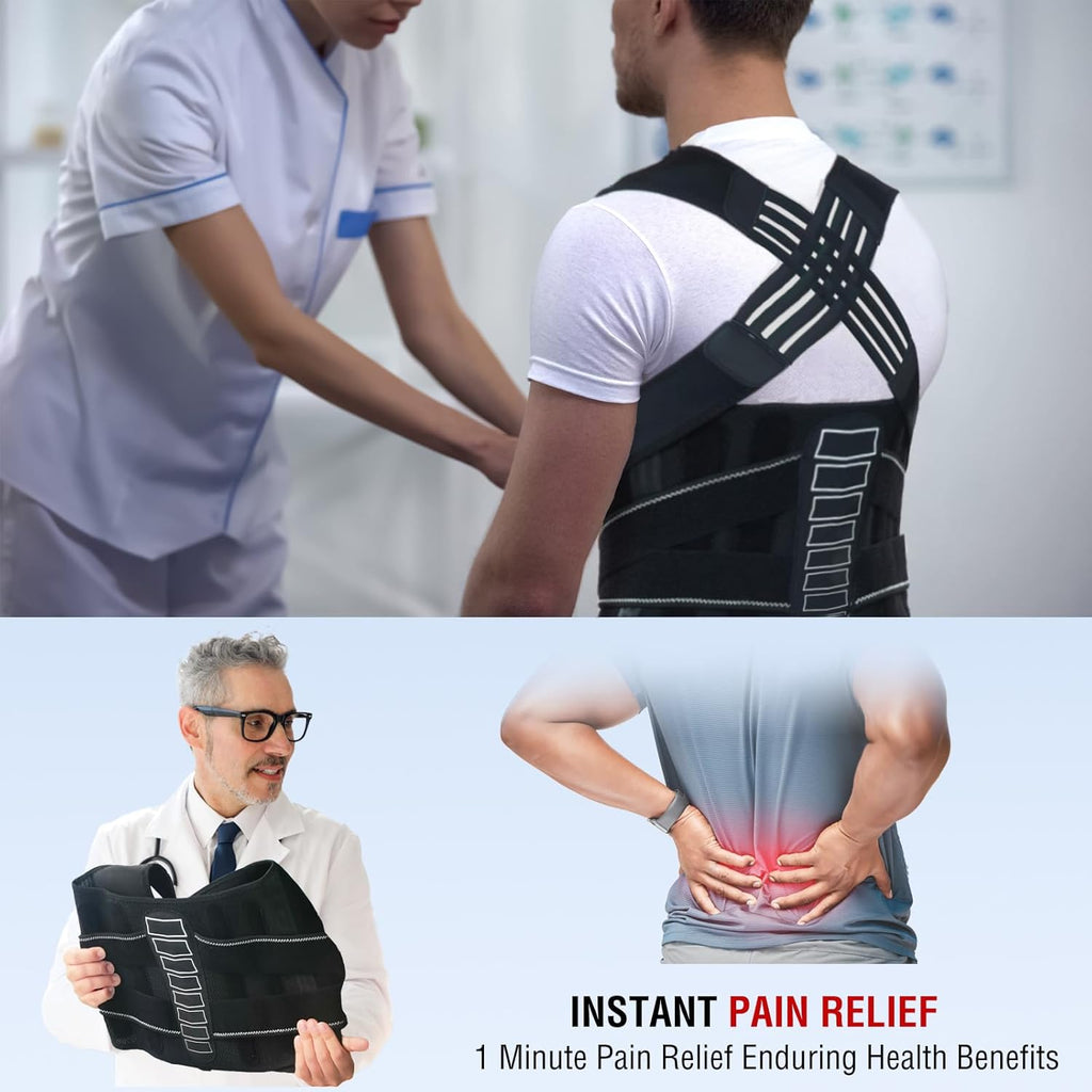 Enthra Back Brace Posture Corrector with Spine Alignment System for Scoliosis


