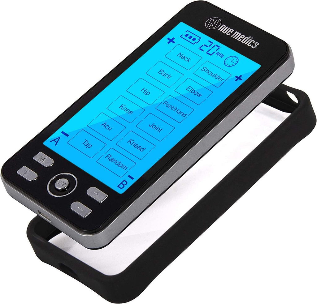 NueMedics TENS Pulse Massager, Rechargeable Muscle Stimulator, 24 Modes

