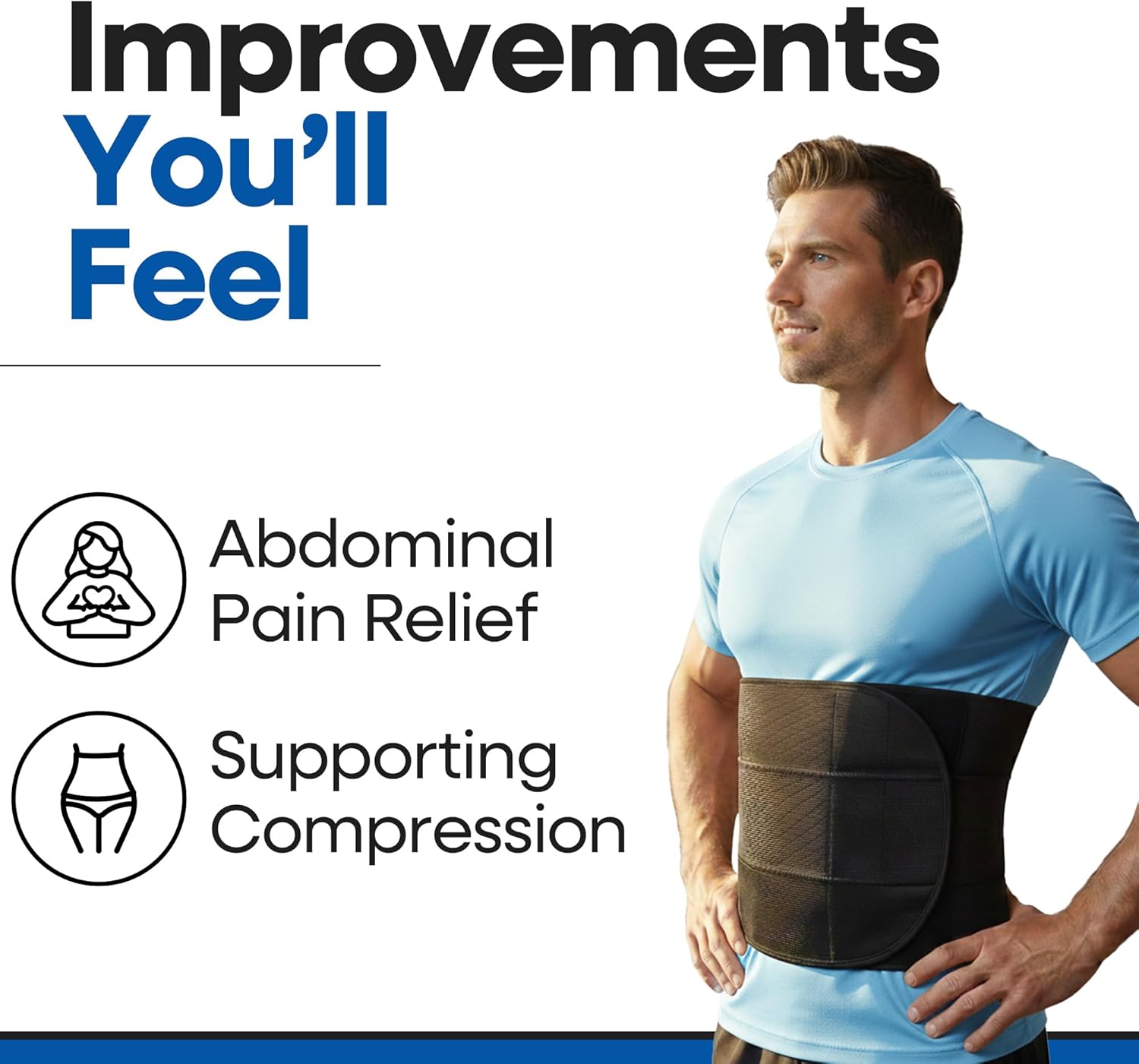 Armstrong America Post Surgery Abdominal Binder, Postpartum Belly Band Compression

