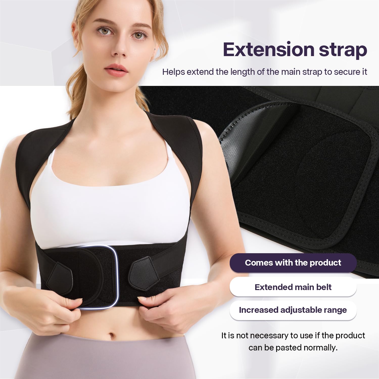 VOKOKOYA Back Posture Corrector Brace with Adjustable Shoulder Straps


