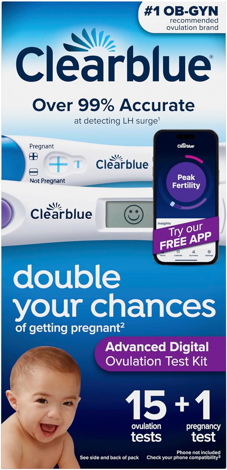 Clearblue Advanced Digital Ovulation Test Kit, Digital LH Surge Detection

