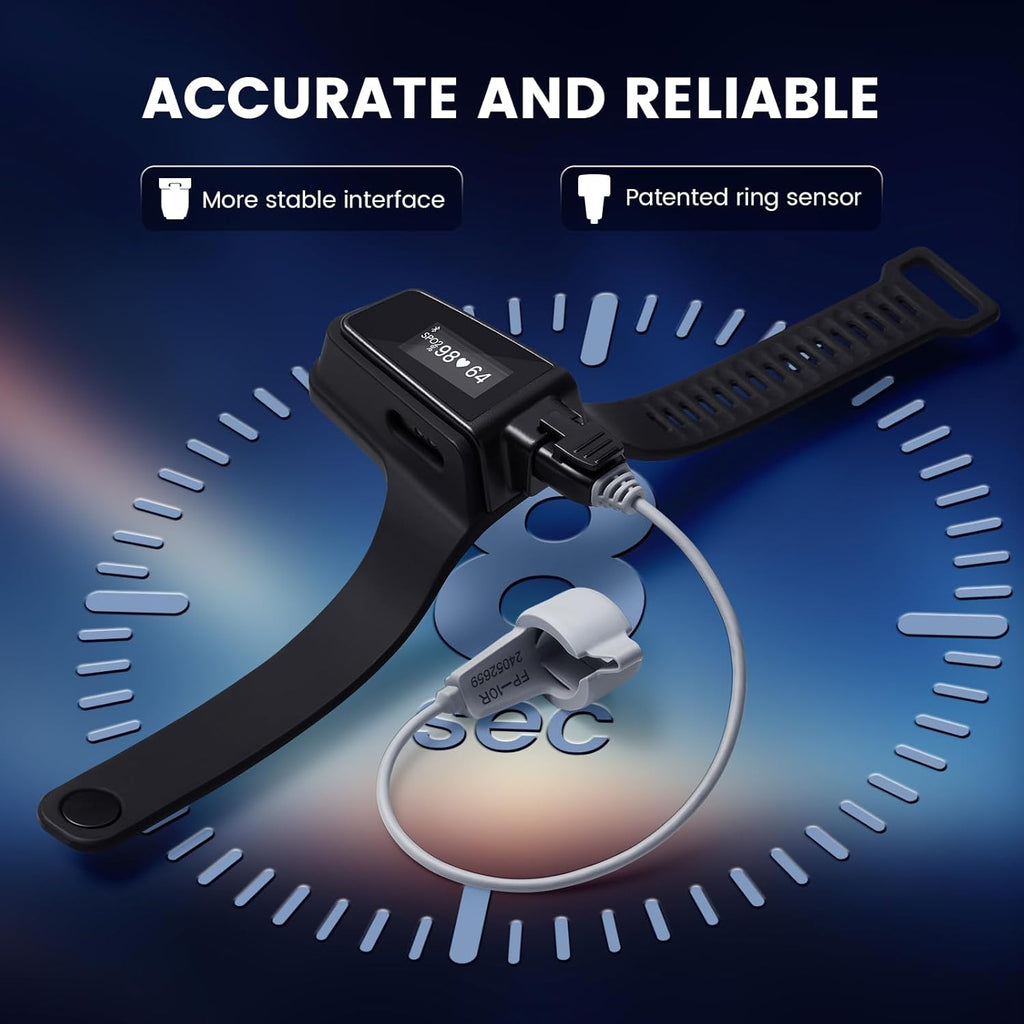 Wellue Checkme O2 Ultra Wrist Pulse Oximeter with Bluetooth SpO2 and Pulse Rate

