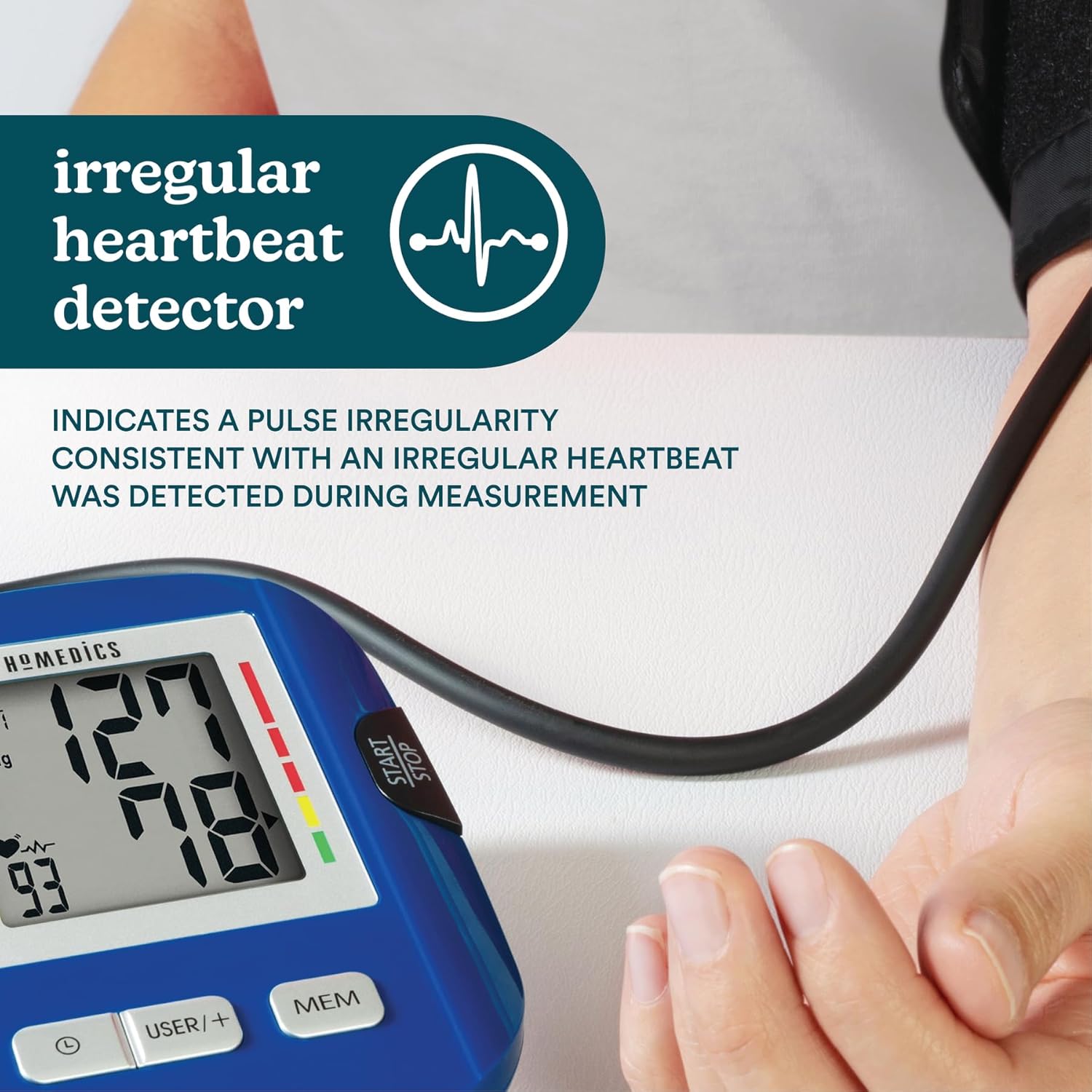 HoMedics Upper Arm Automatic Blood Pressure Monitor with One-Touch Operation

