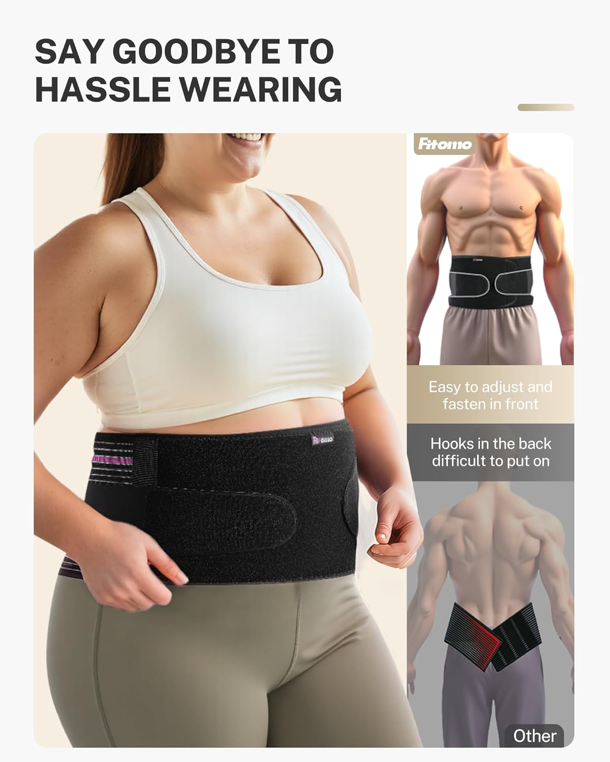 Umbilical Hernia Belt with Pressurized Strap, 3D Support Pad, Adjustable Men/Women

