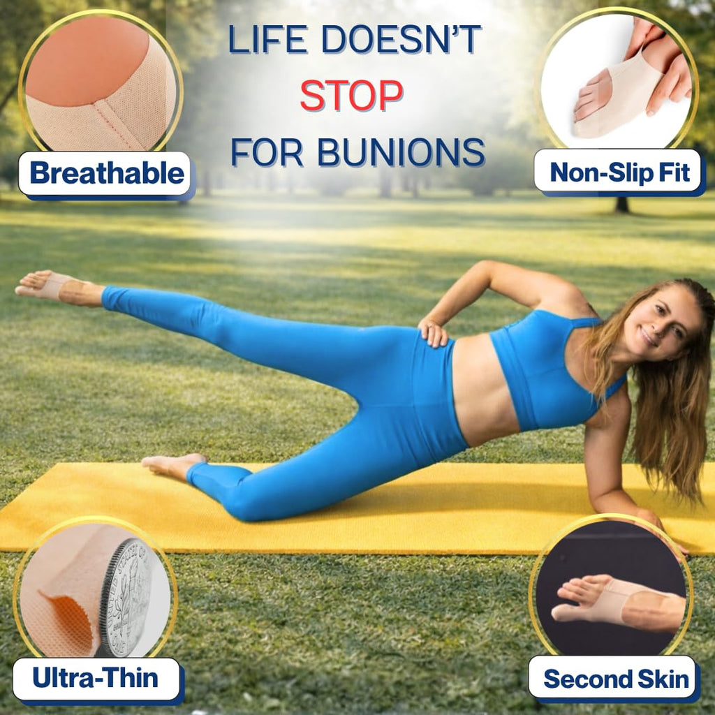 Bunion Corrector for Women Big Toe Straightener, Ultra-Thin Shoe-Friendly Sock

