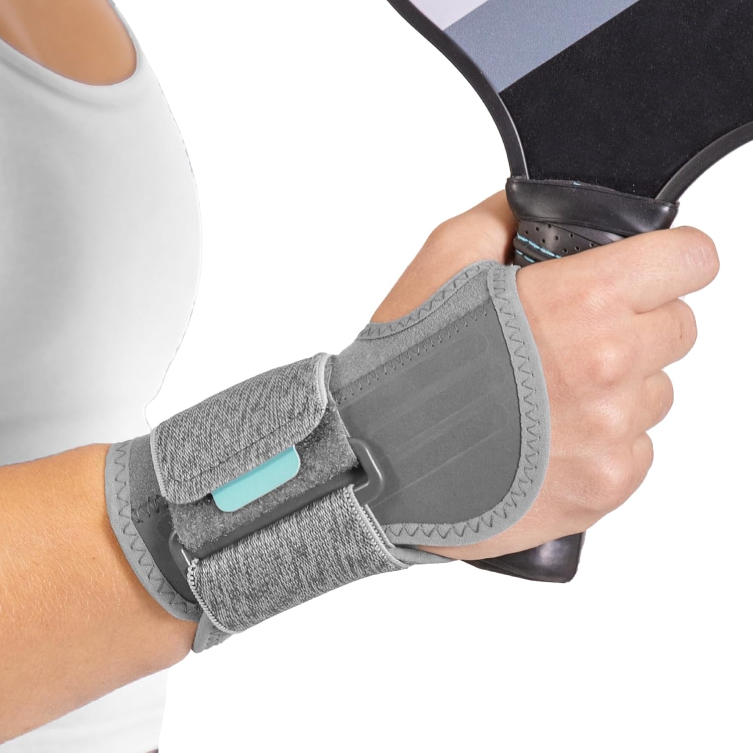 BraceAbility Wrist Support Brace for Tennis, Pickleball, Sports Injury Relief

