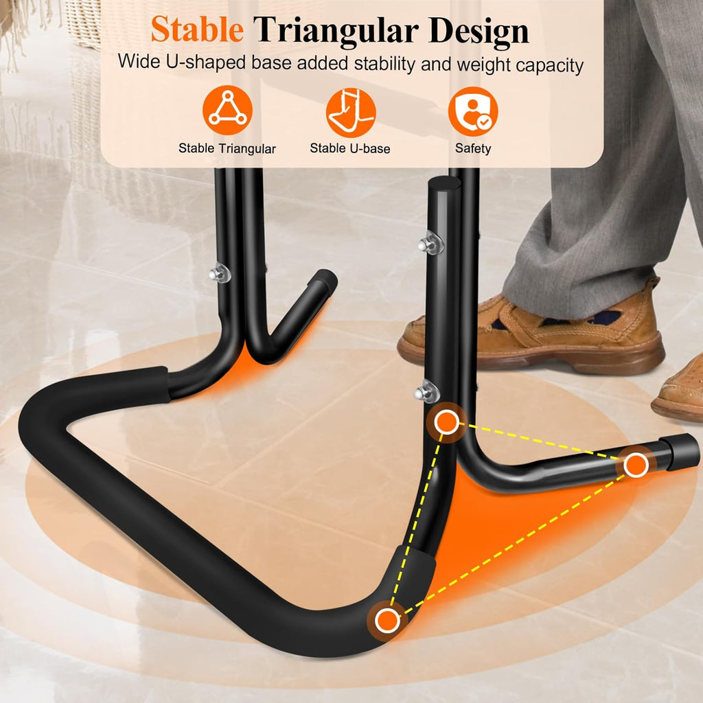 DePango Stand Assist Aid for Elderly, Adjustable Aluminum Walking Support

