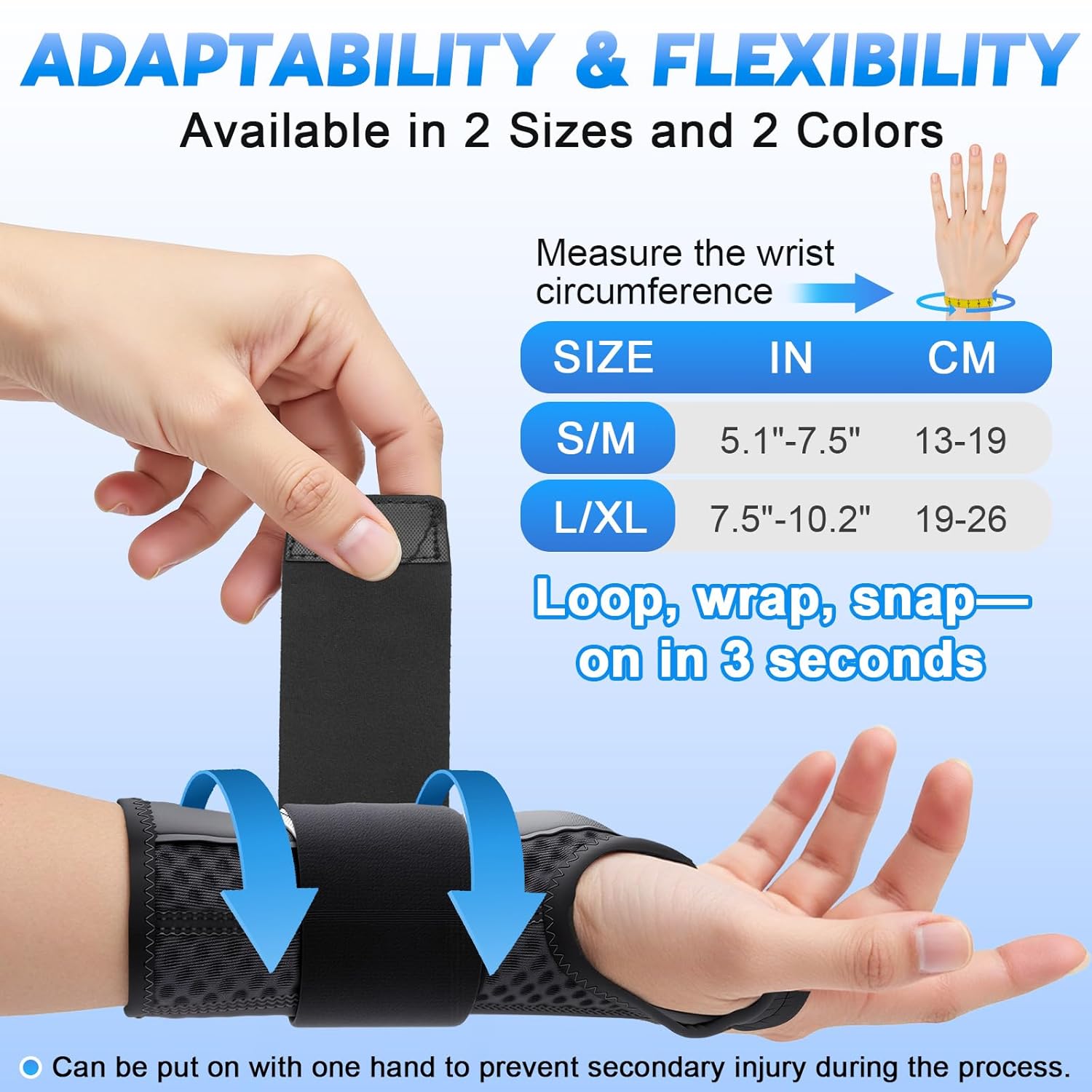 NEVVIS Carpal Tunnel Night Wrist Brace with Metal Splint, Adjustable Support

