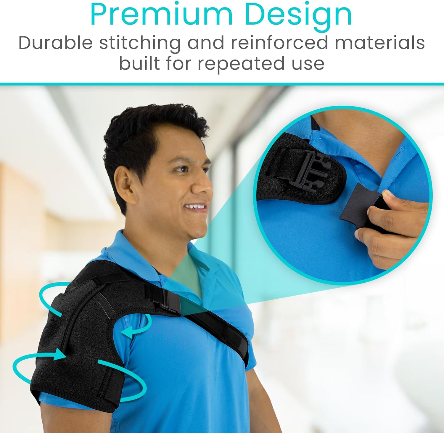 Vive Shoulder Brace Compression Sleeve for Rotator Cuff, Arthritis, Sprains

