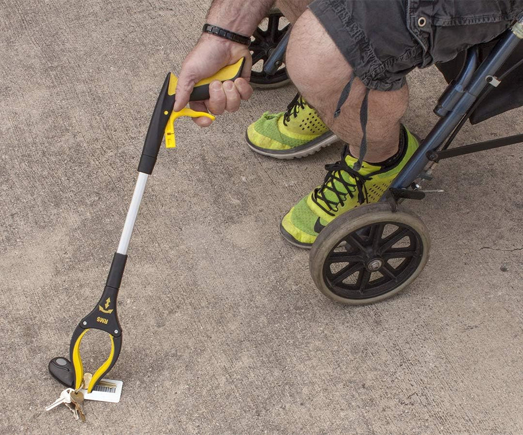 RMS Rotating Jaw Reacher Grabber Mobility Aid for Easy Item Pickup

