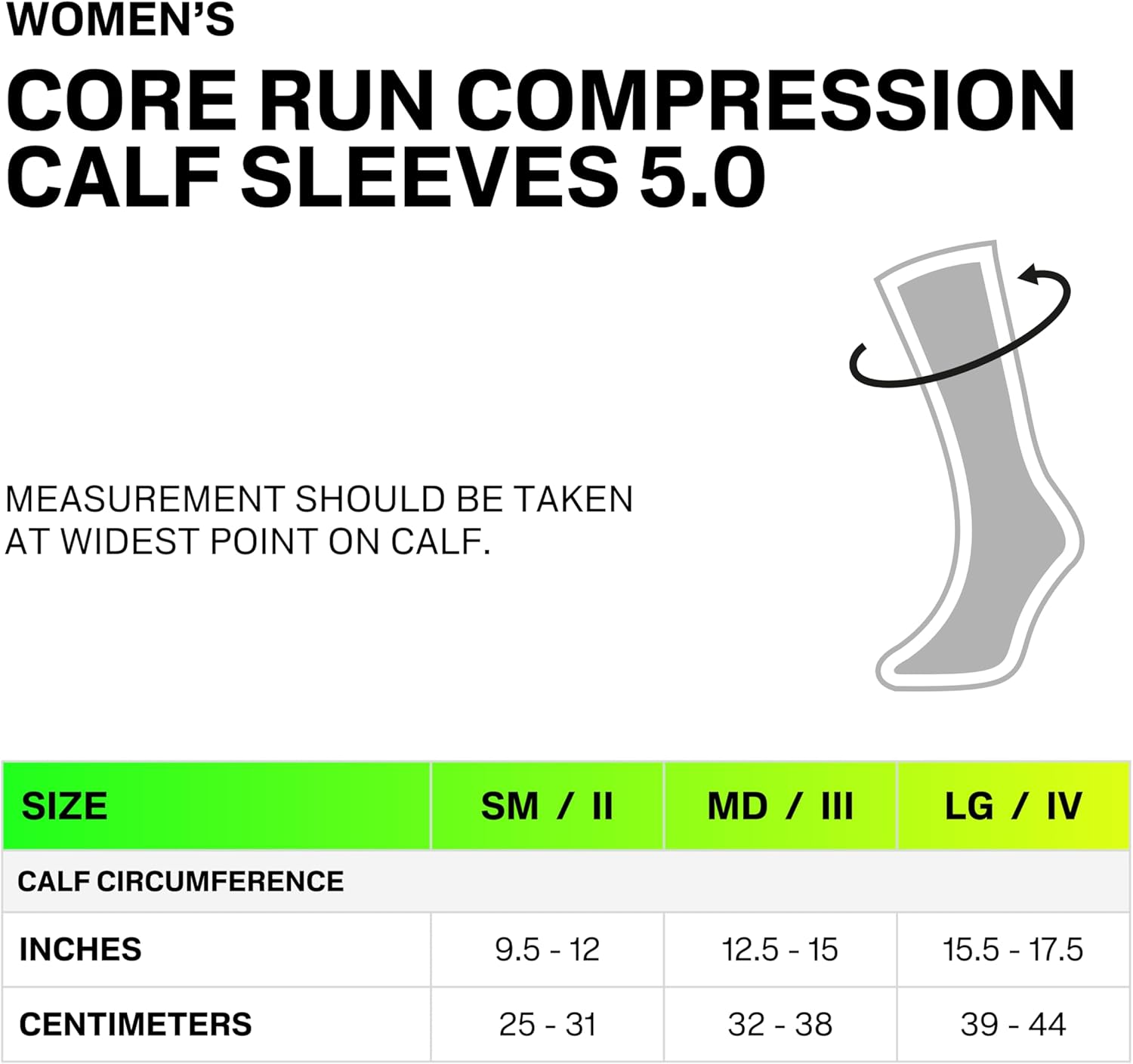 CEP Core Run Calf Sleeves 5.0 for Women Compression Support Breathable Fabric

