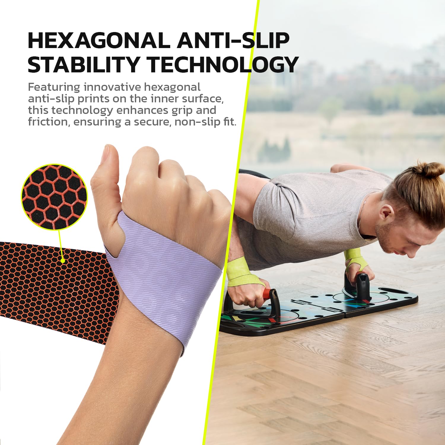 aoFIT Adjustable Wrist Brace for Carpal Tunnel and Tendonitis Support, Anti-Slip

