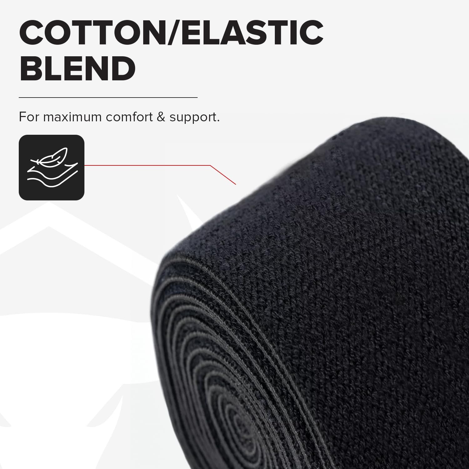 Elastic Weightlifting Knee Wraps for Squats, Powerlifting Support and Compression

