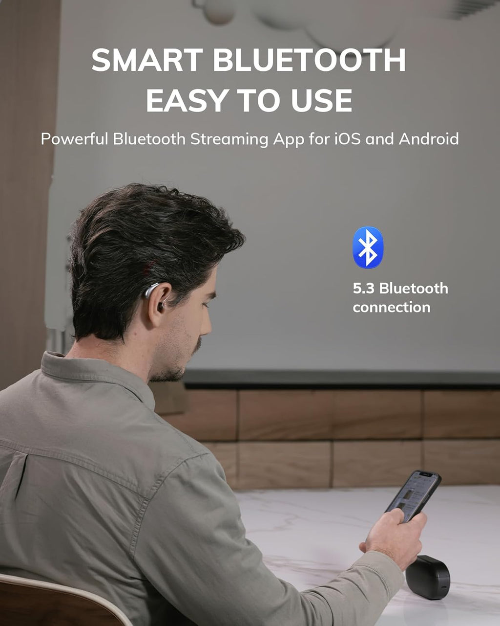 ELEHEAR Rechargeable OTC Bluetooth Hearing Aids with App Control and AI Noise Cancellation

