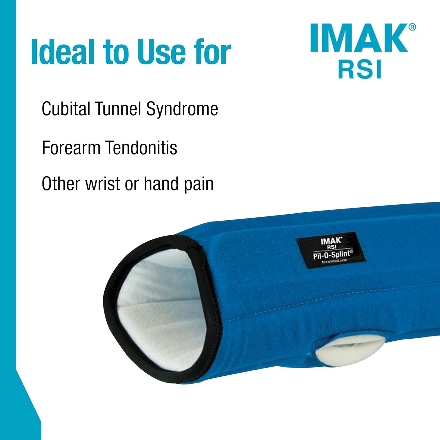Brownmed IMAK RSI Pil-O-Splint Wrist Brace for Carpal Tunnel, Night Support

