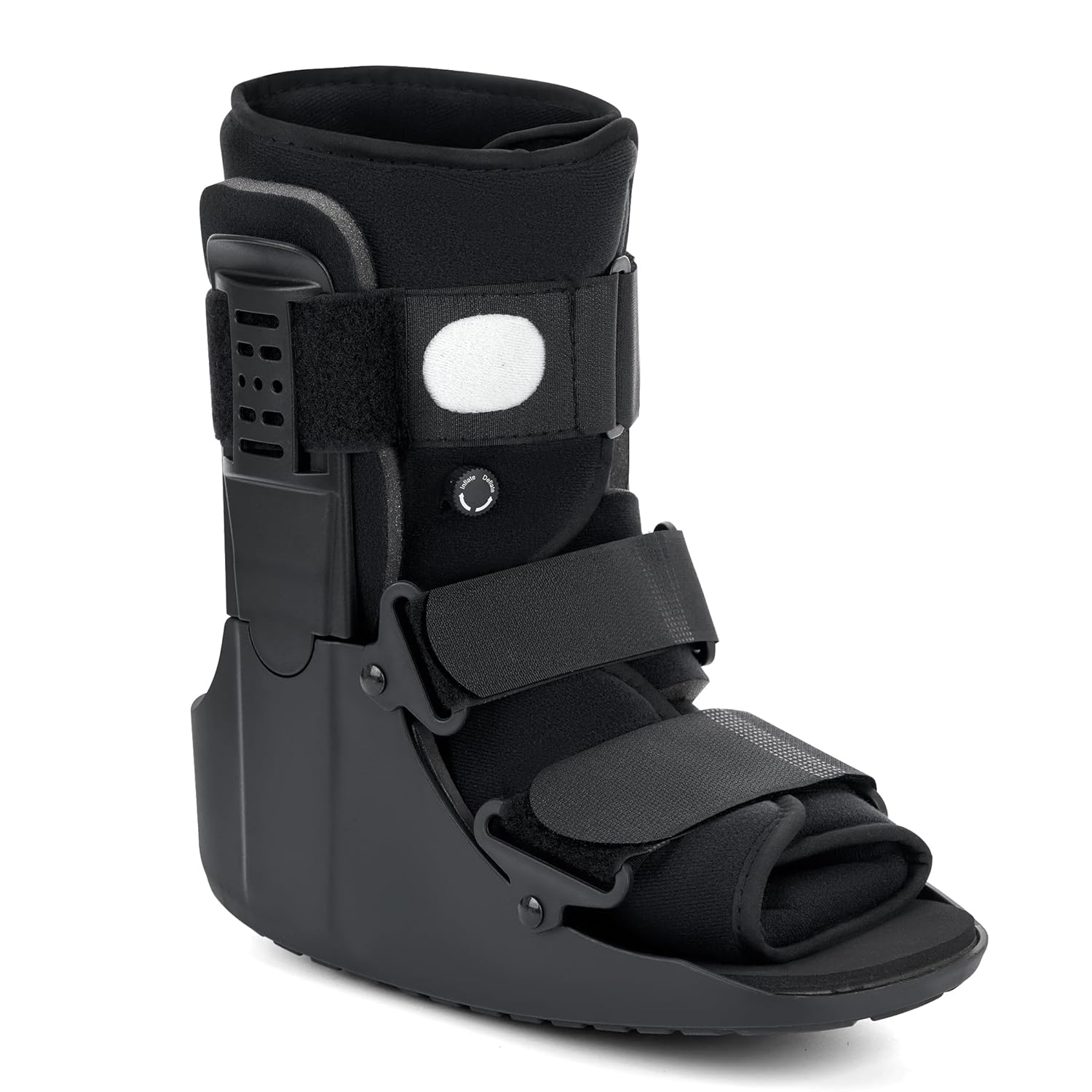 Lightweight Walking Boot for Broken Foot, Adjustable Straps, Rigid Ankle Support

