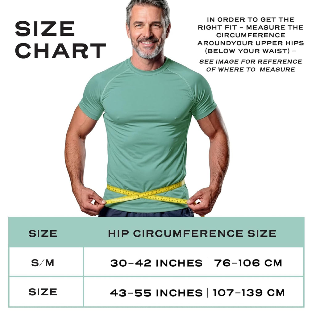 Abdomencare Inguinal Hernia Support Belt for Men & Women with 2 Compression Pads

