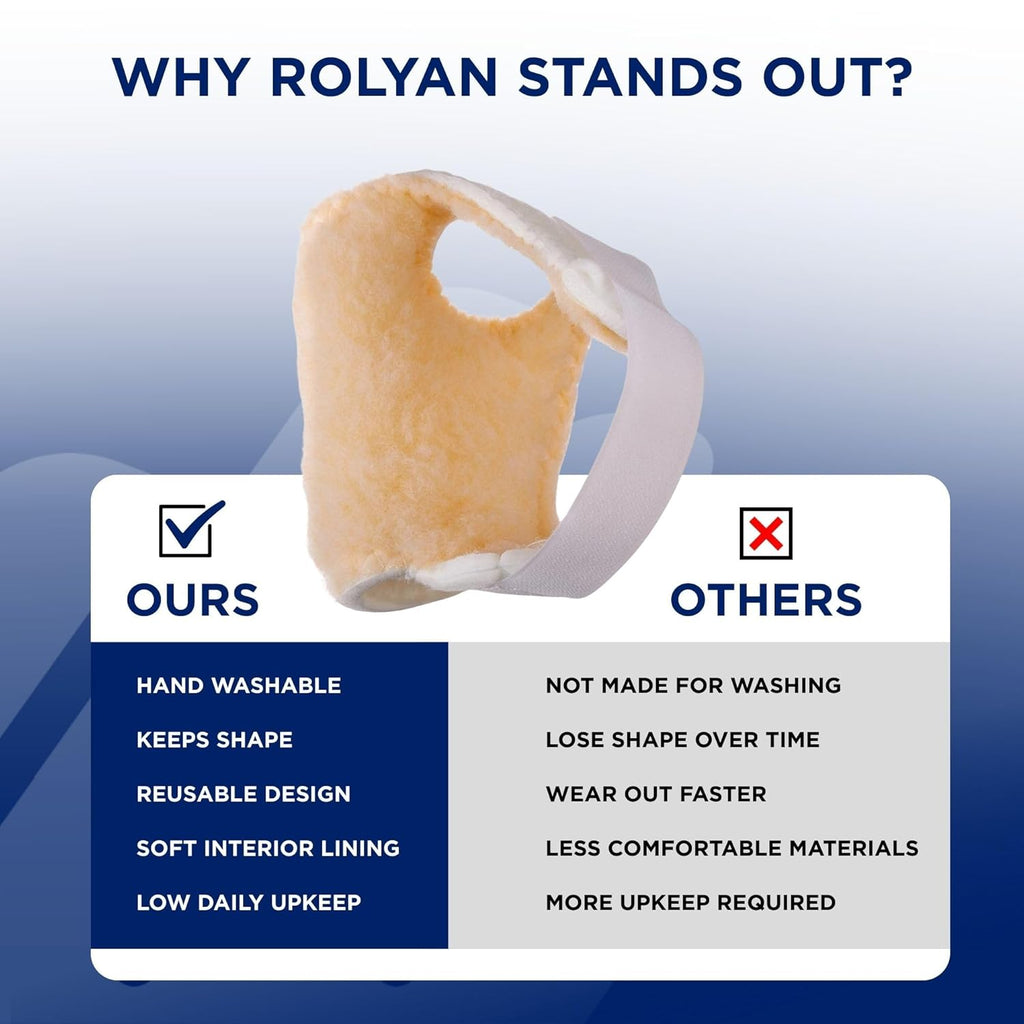 Rolyan Palm Protector Soft Padded Palm Guard for Contractures and Spasticity

