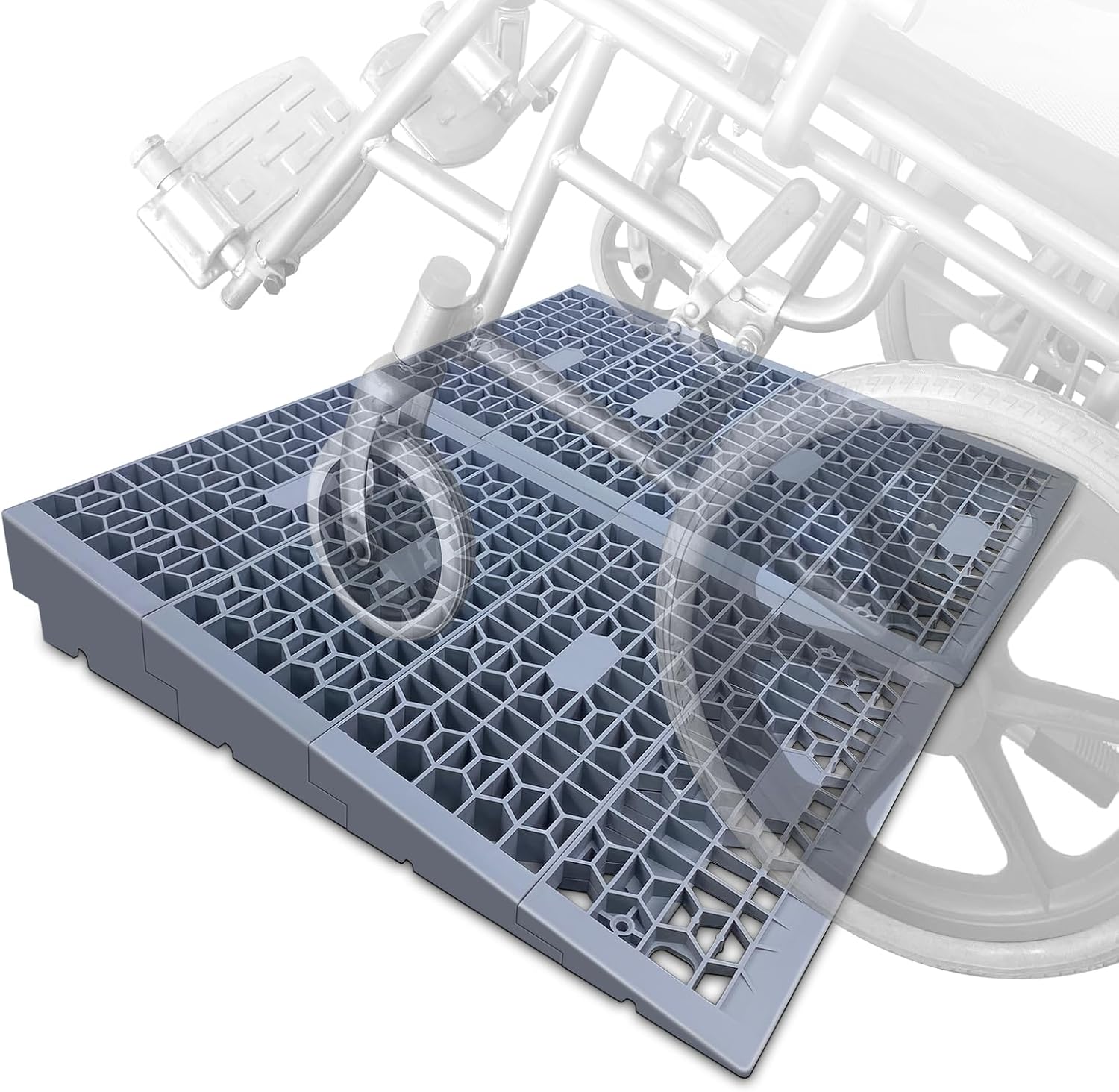HOXWELL Modular Threshold Ramp for Doorways, Wheelchair and Car Access, 3000 lb

