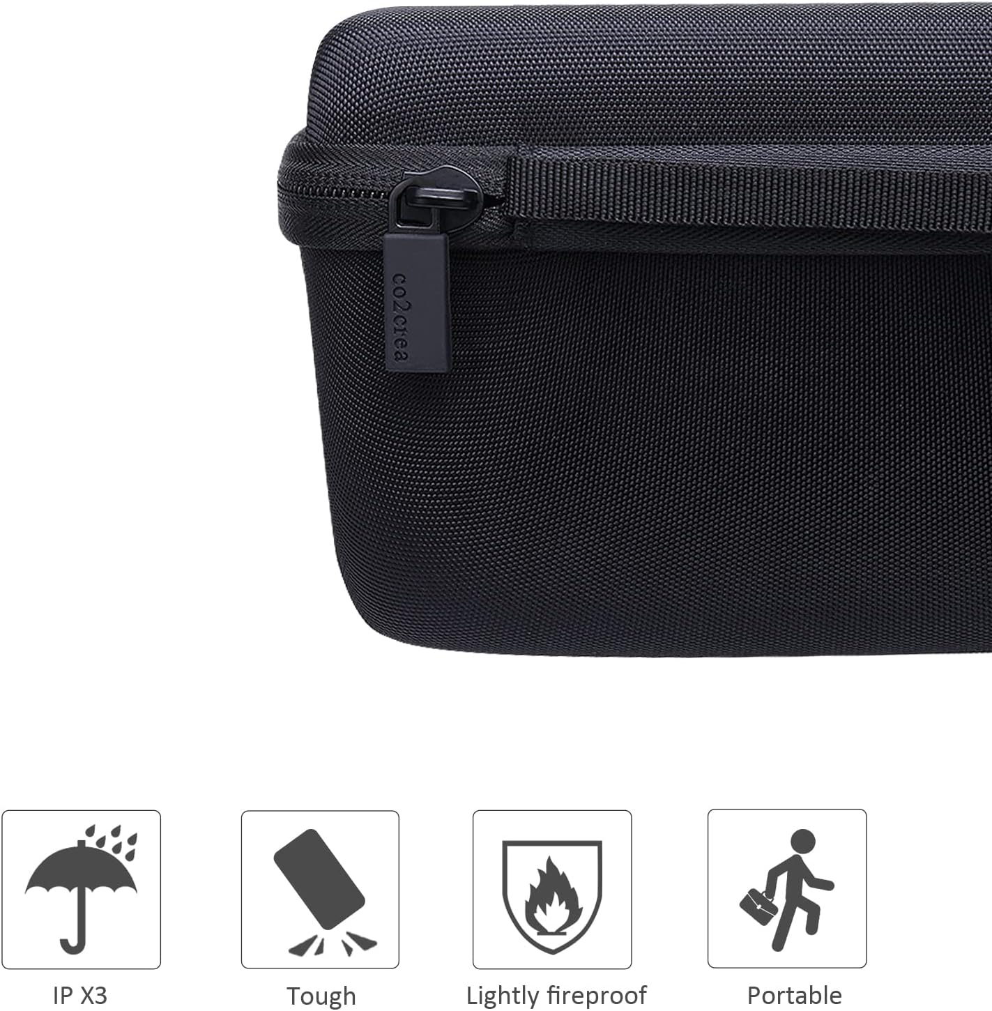 co2CREA Hard EVA Travel Case for Omron Upper Arm Blood Pressure Monitor BP7100

