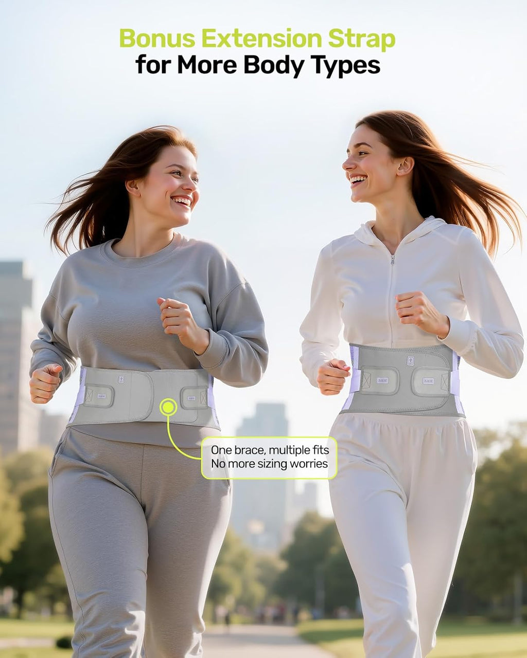 Rakiie Women’s Lower Back Brace with 9 Support System Lumbar Support for Sciatica

