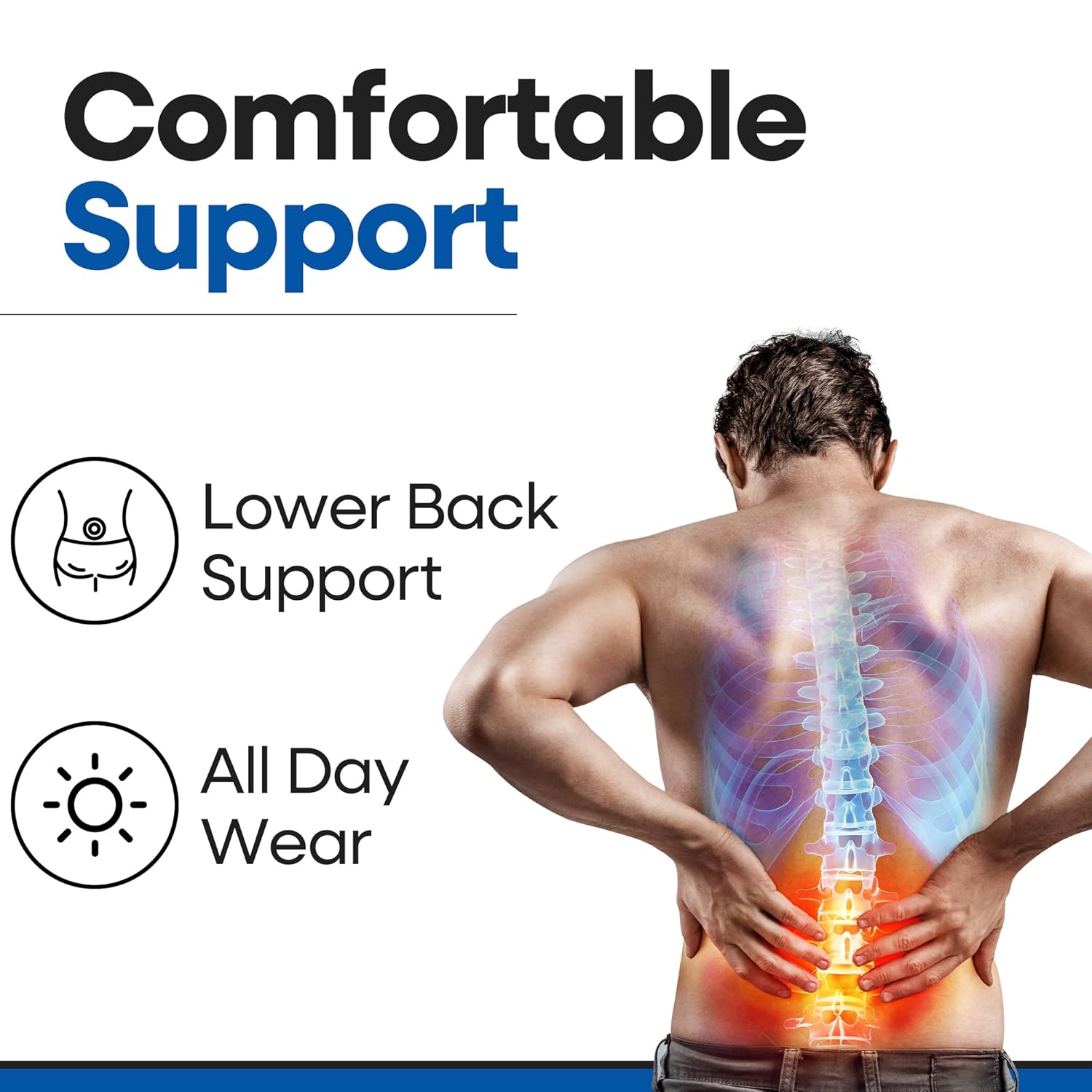 Armstrong America Plus Size Hip Brace Thigh Compression Sleeve for Sciatica Relief

