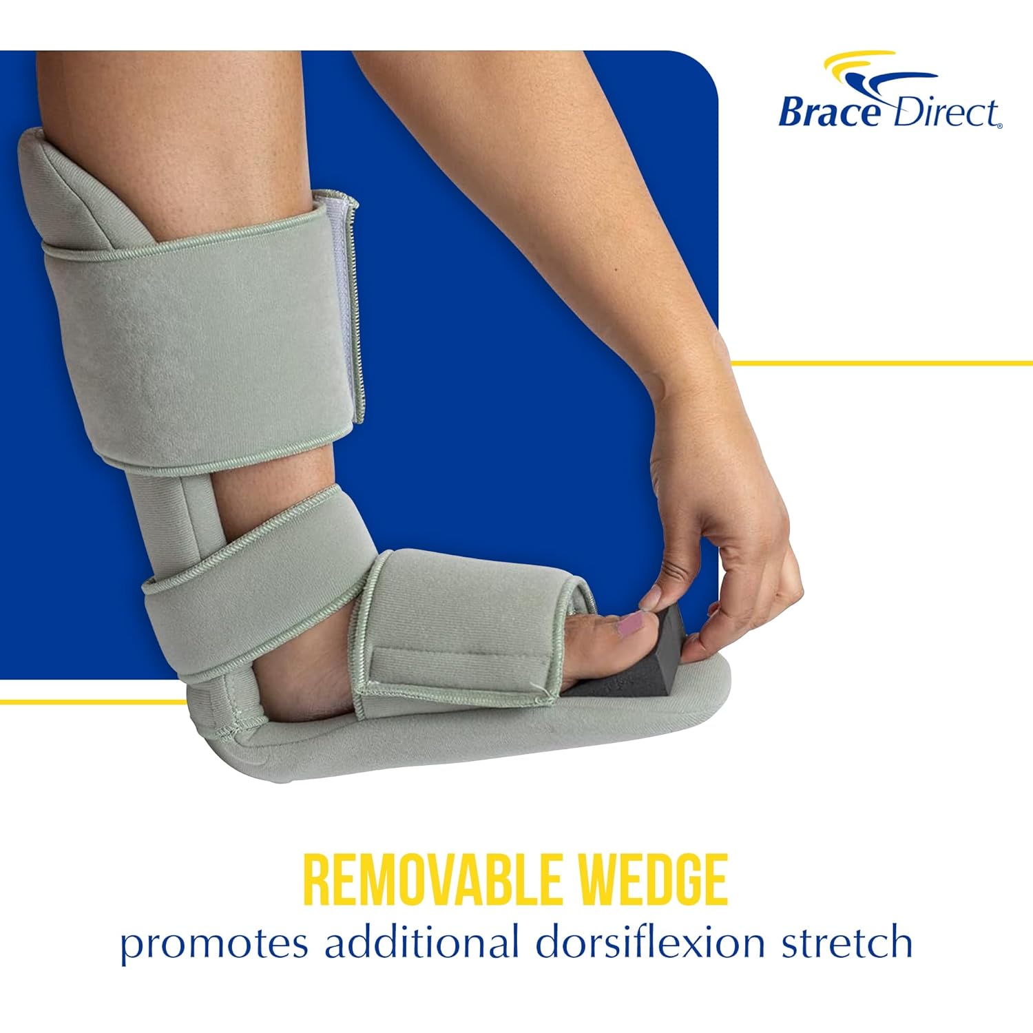 Brace Direct Padded Night Splint 90 Degree Sleeping Boot for Plantar Fasciitis

