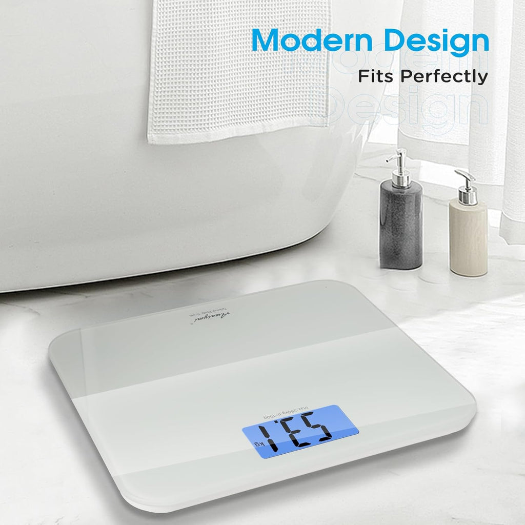 Talking Bathroom Scale with Voice, Large LCD, Auto On/Off, 551 lb Capacity

