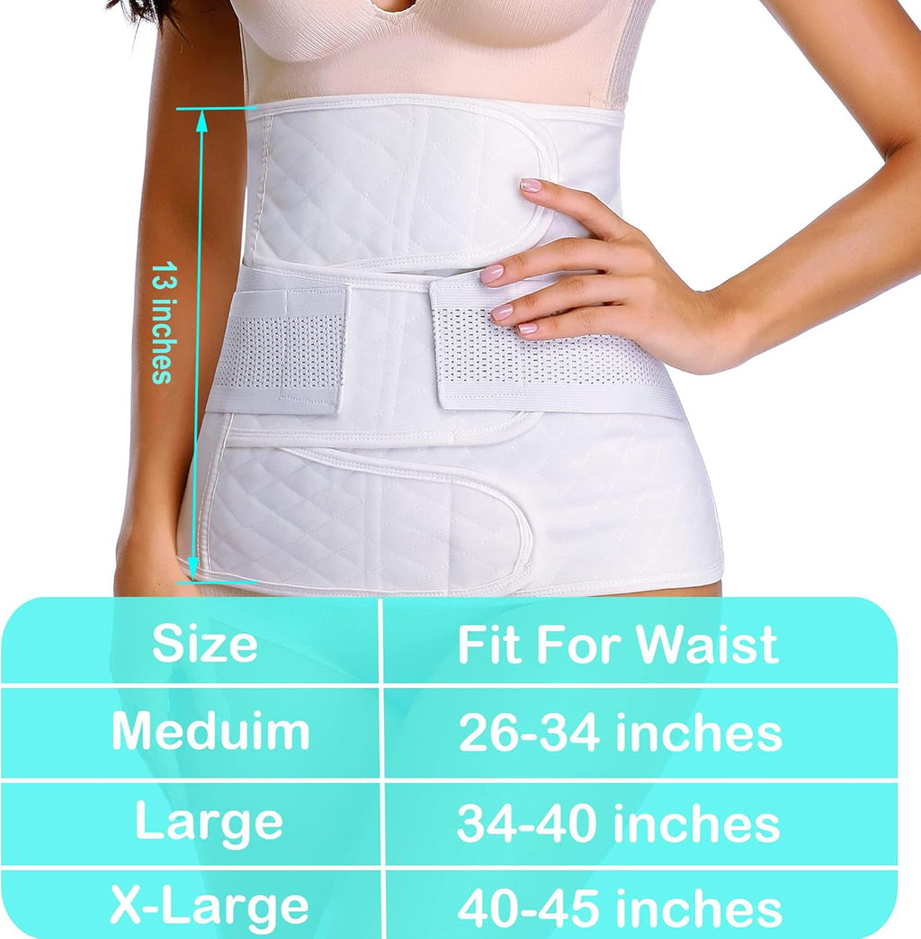Postpartum Recovery Belly Band Belt Girdle Belly Binder, Cotton

