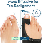 Caretras Bunion Corrector 2-Pack, Orthopedic Hallux Valgus Splint for Comfort

