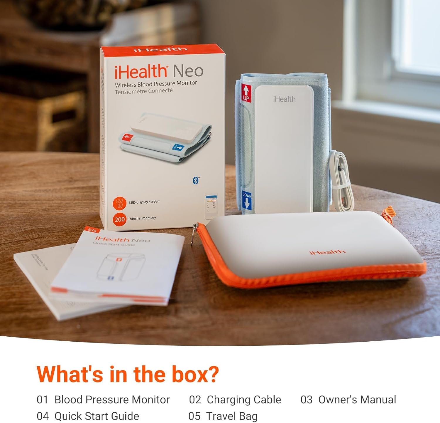 iHealth Neo Upper Arm Blood Pressure Monitor with Bluetooth App for iOS and Android

