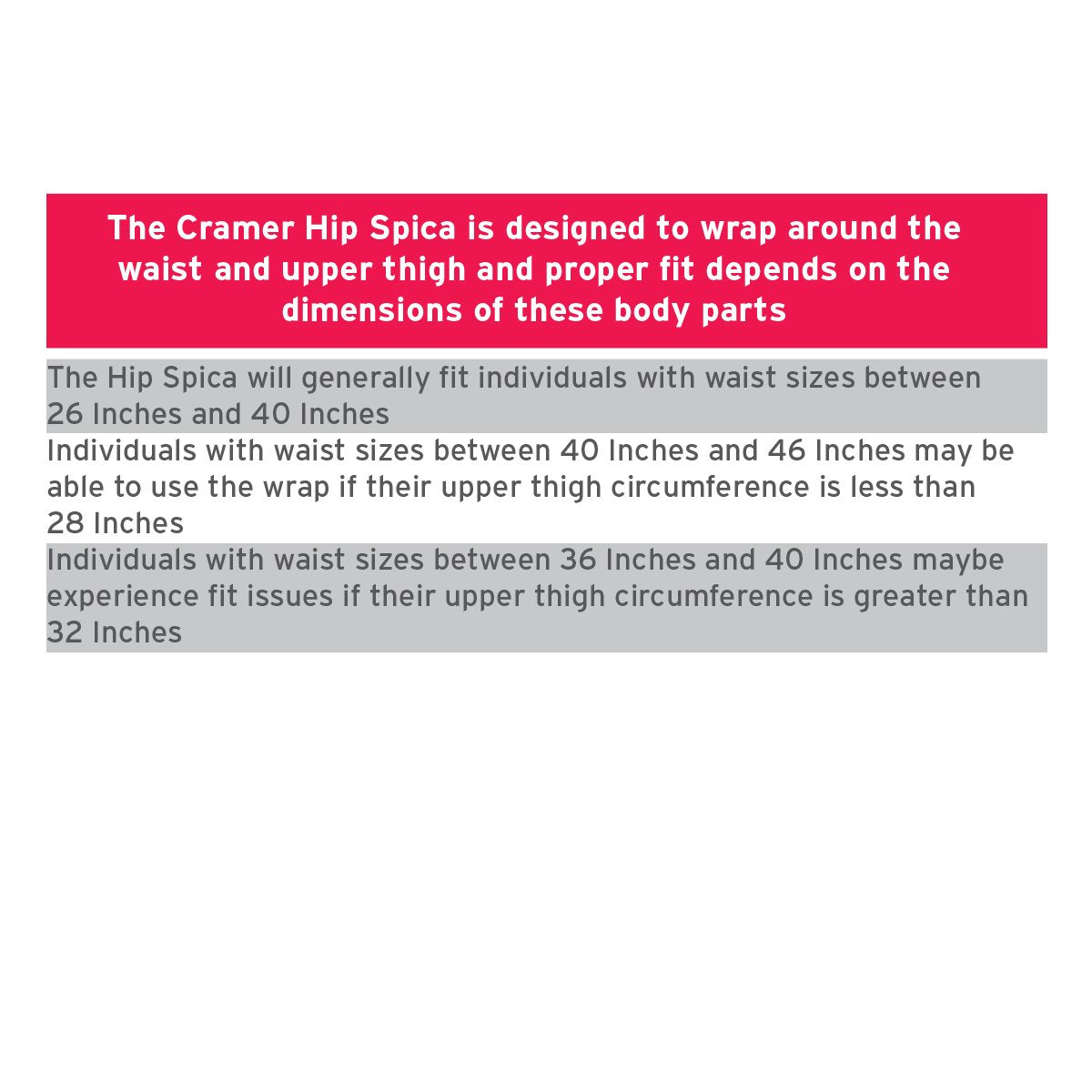 Cramer Groin Hip Spica Support Adjustable Neoprene Compression Wrap for Strains

