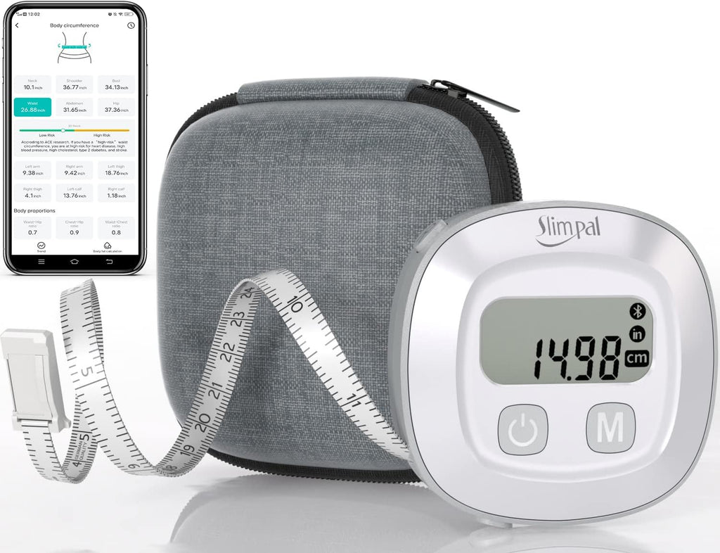 Slimpal Digital Body Fat Measuring Tape with LCD for BMI, Fitness and Body Shape

