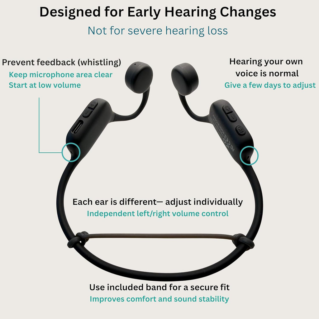 CORE Bone Conduction Sound Amplifier Open-Ear Personal Listening Device

