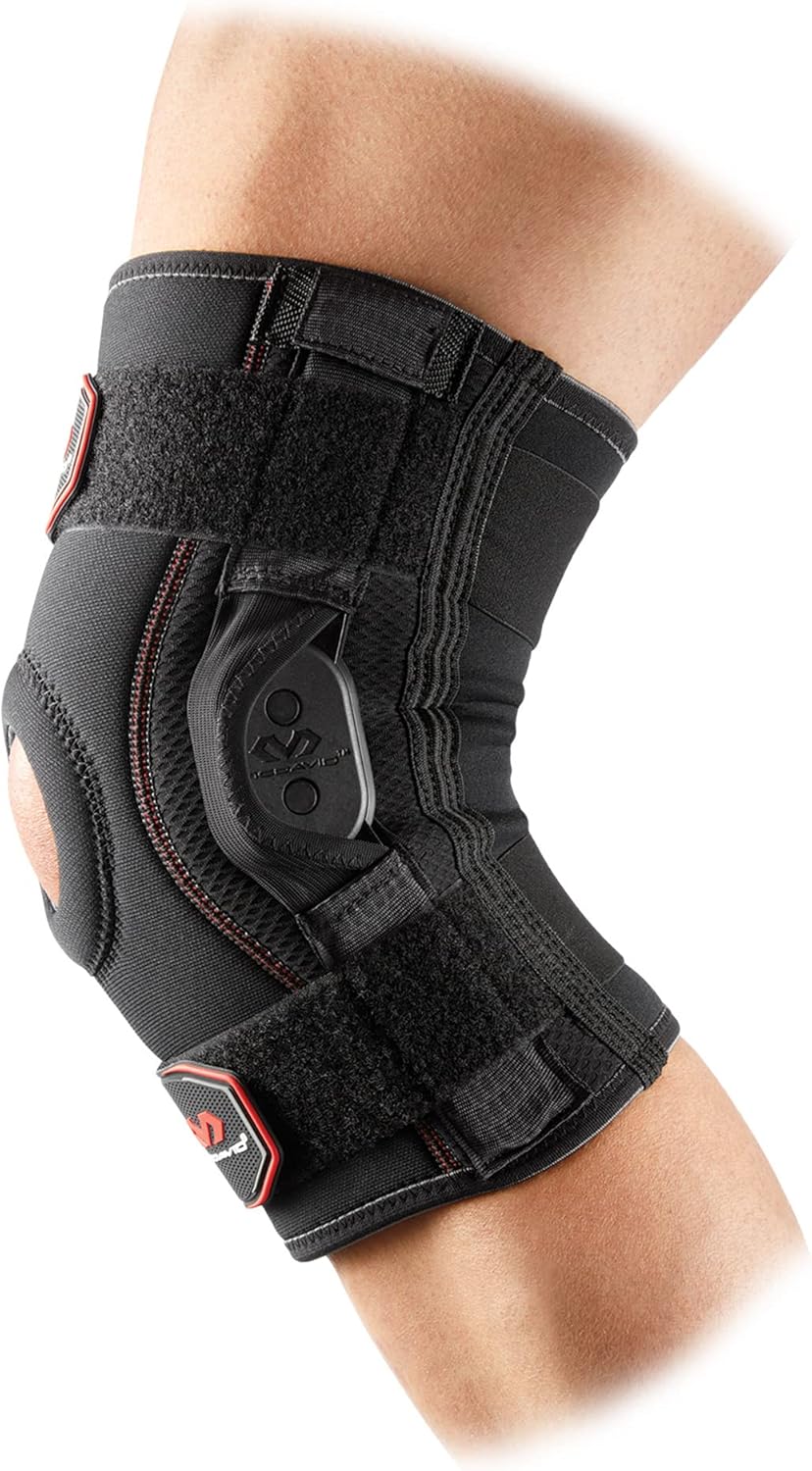 McDavid Knee Brace with Polycentric Hinges, Cross Straps, Adjustable Support

