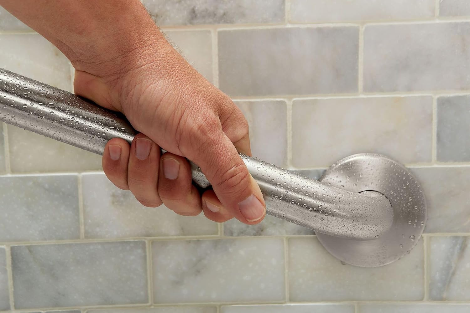 Moen Home Care Bathroom Safety Grab Bar for Bathtub and Shower with SecureMount

