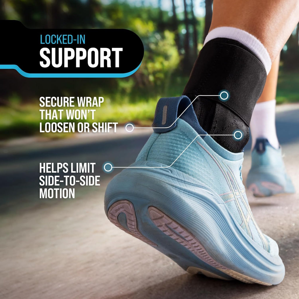 Z ATHLETICS Lace-Up Ankle Brace for Men and Women, Adjustable Support

