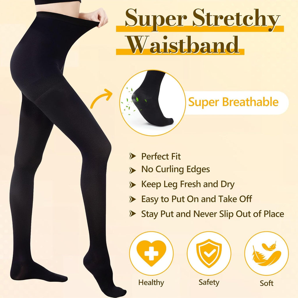 Myshear 20–30 mmHg Graduated Compression Pantyhose, Closed Toe Support Tights

