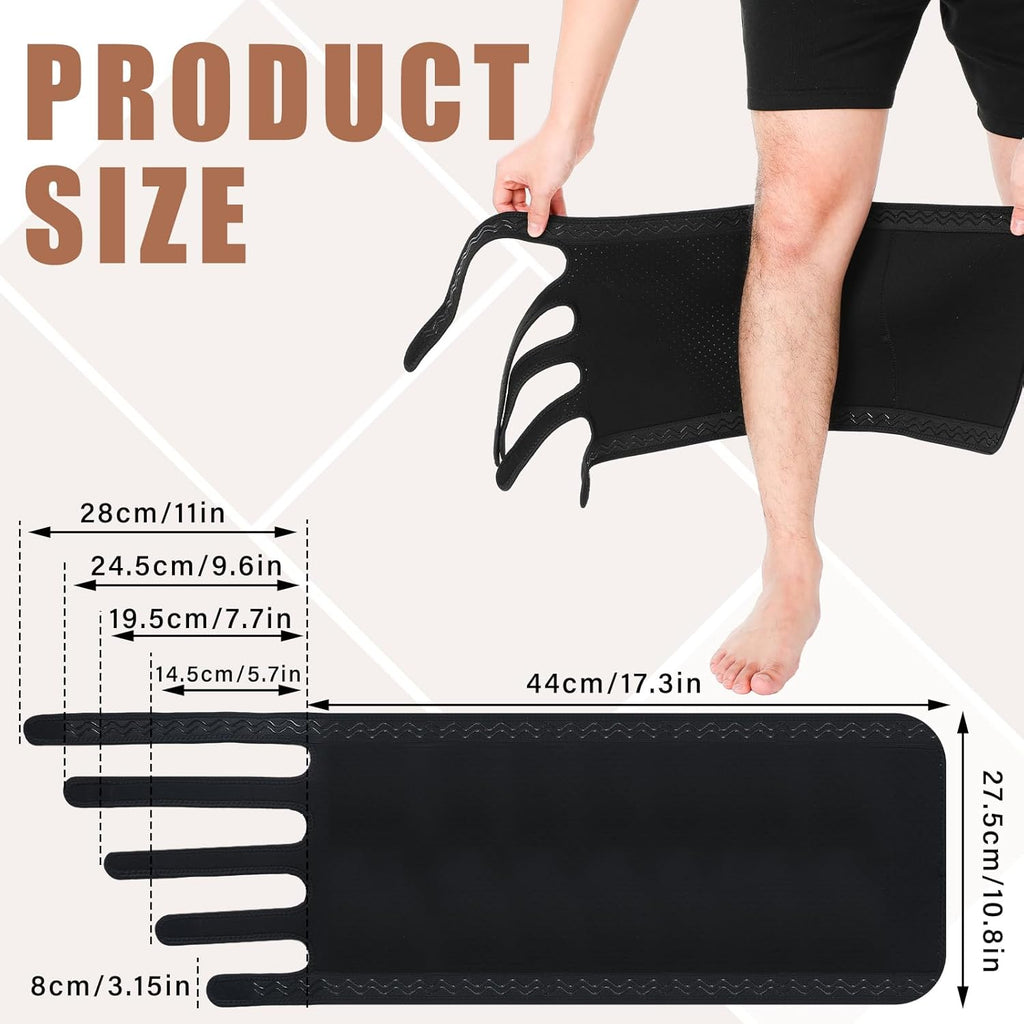 Hoolerry 5-Strap Calf Compression Wrap for Lymphedema, Edema, Venous Insufficiency

