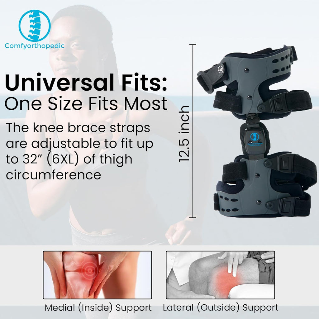Comfyorthopedic Single-Sided OA Knee Unloader Brace for Men and Women

