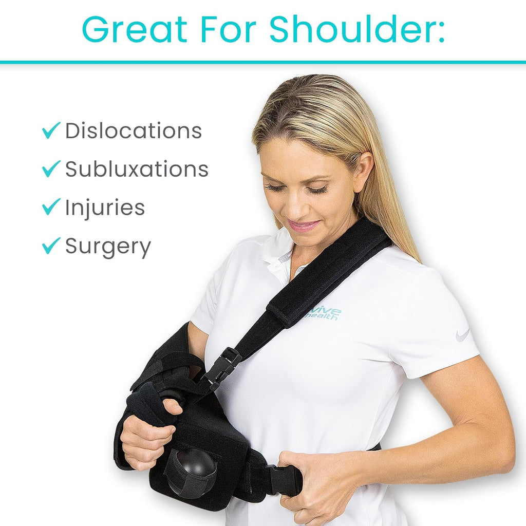 Vive Shoulder Abduction Sling Immobilizer with Abduction Pillow, Arm Support

