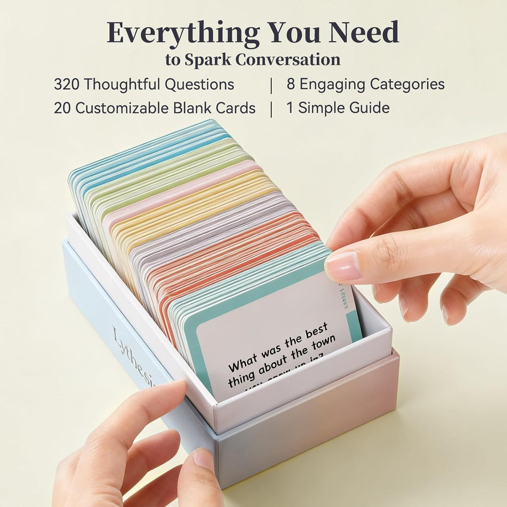 Lythesia Alzheimer’s & Dementia Conversation Cards, Talk Starters for Caregivers

