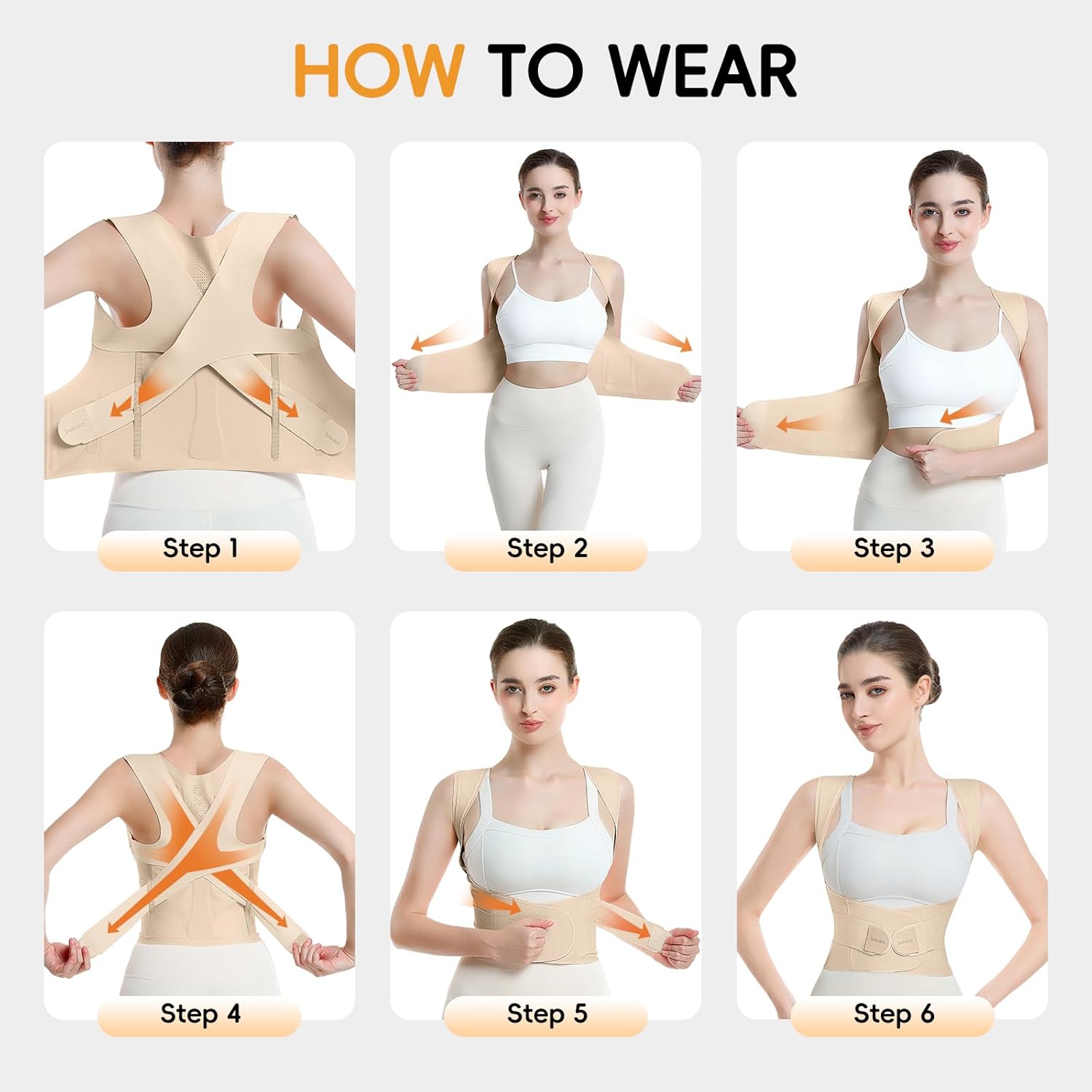 babaka Posture Corrector Back Brace for Upper and Lower Back Support

