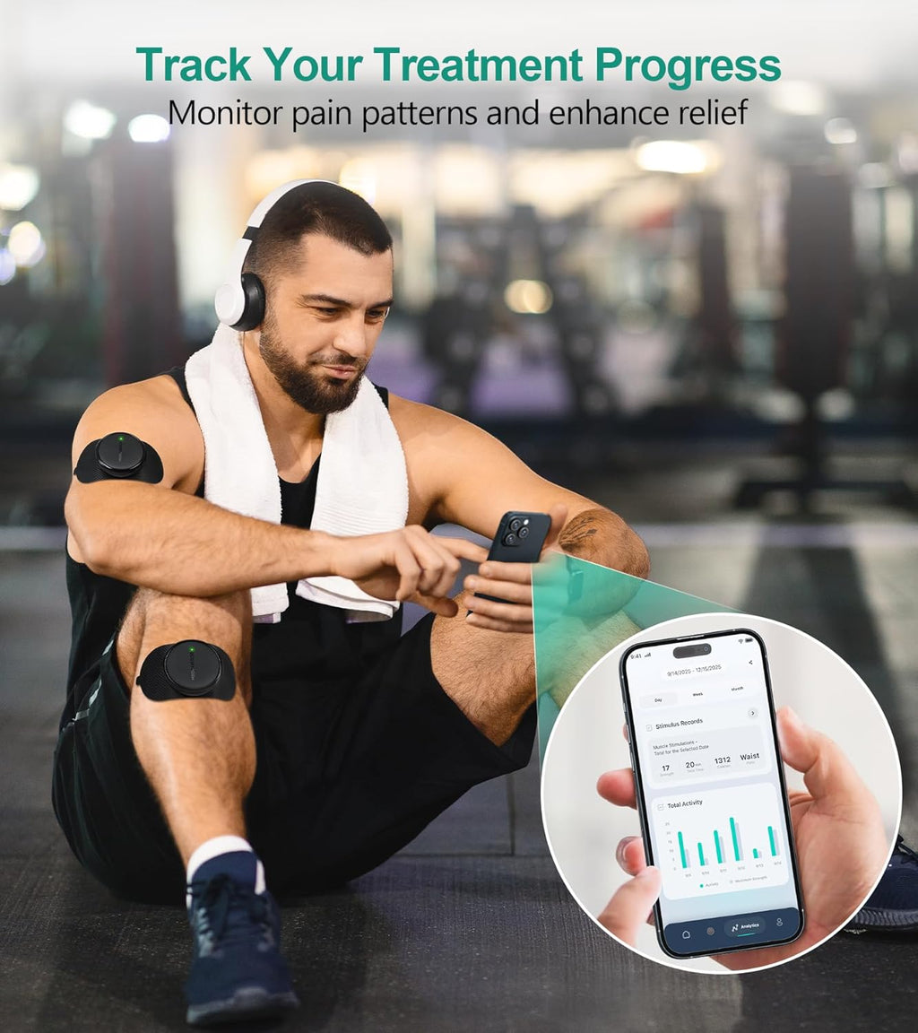 Medcursor Wireless 3-in-1 TENS EMS Relax Dual-Channel Muscle Stimulator with App

