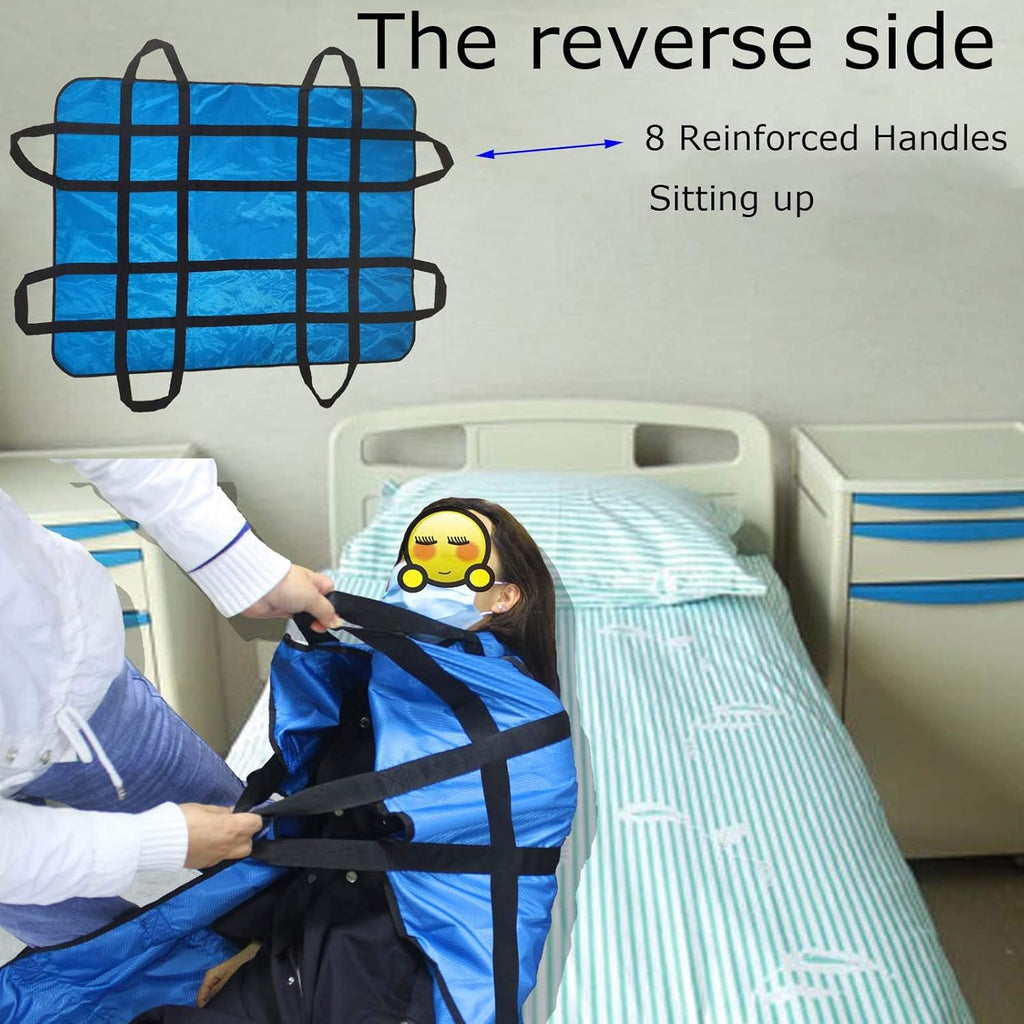 Positioning Bed Pad with Handles, Incontinence Mattress Protector Liner, Washable

