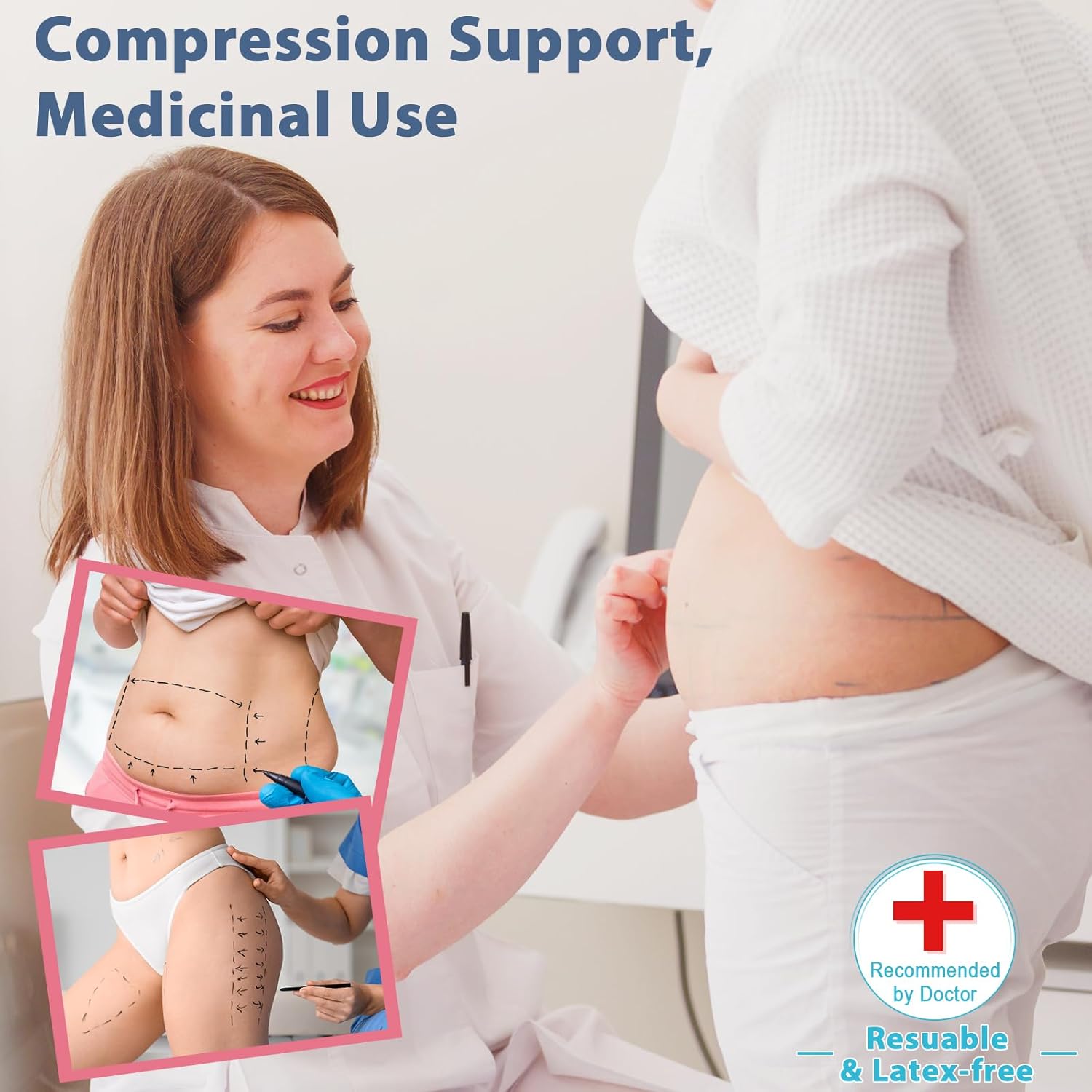 Latex-Free Lipo Foam Pads for Post-Surgery Compression, Medical-Grade PU Sheets

