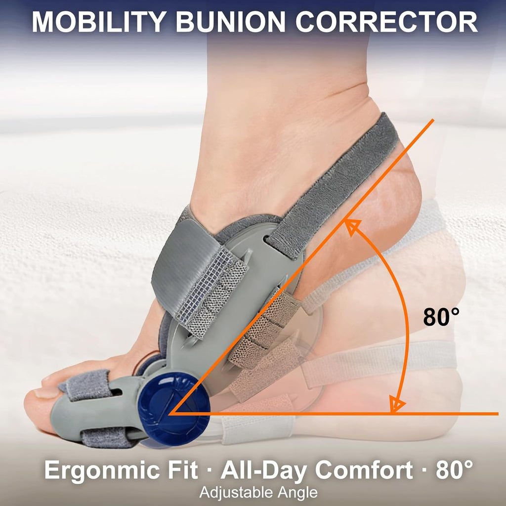 Treatmedy Adjustable Bunion Corrector for Big Toe, Orthopedic Toe Straightener Splint

