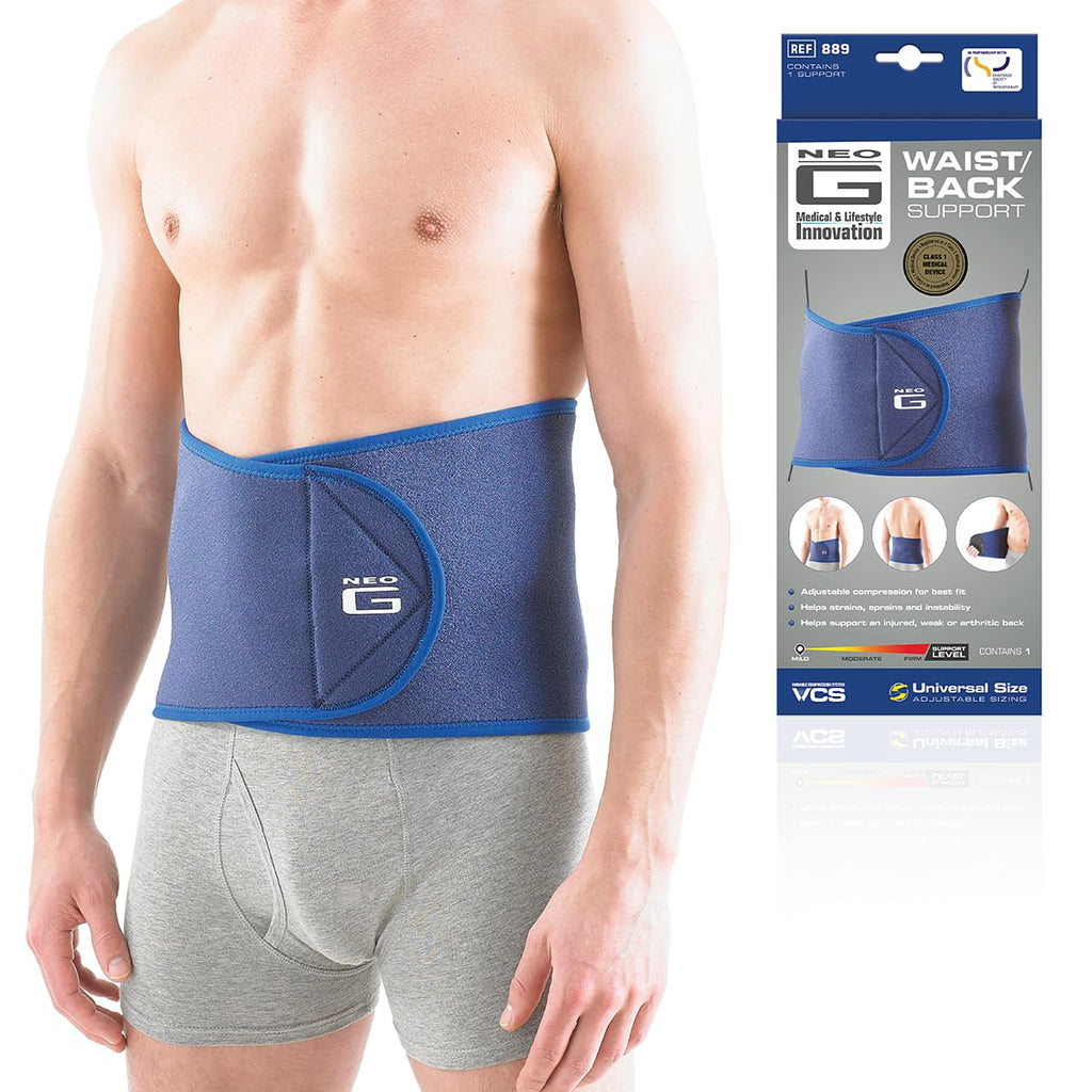 Neo-G Back Brace with Power Straps, Adjustable Compression Support, Class 1

