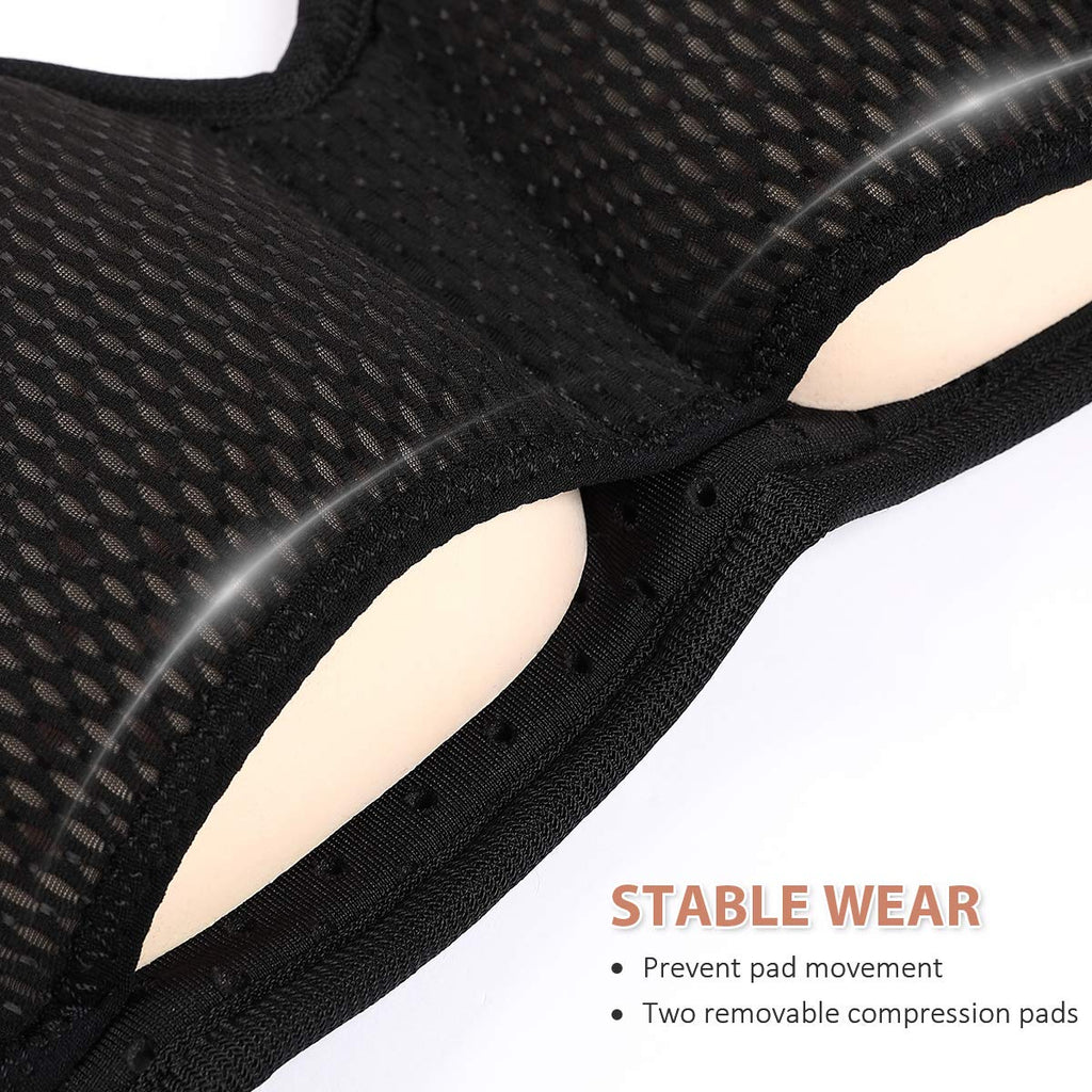 Tenbon Inguinal Hernia Belt for Men, Bilateral Groin Support Brace with Pads

